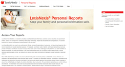 Desktop Screenshot of personalreports.lexisnexis.com