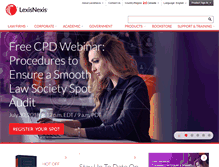 Tablet Screenshot of lexisnexis.ca