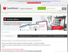 Tablet Screenshot of enseignant.lexisnexis.fr