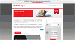 Desktop Screenshot of kiosque.lexisnexis.fr