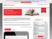 Tablet Screenshot of kiosque.lexisnexis.fr