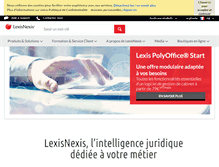 Tablet Screenshot of lexisnexis.fr