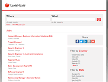 Tablet Screenshot of lexisnexis.jobs