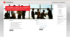 Desktop Screenshot of essupport.lexisnexis.co.uk