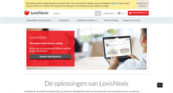 Desktop Screenshot of lexisnexis.nl